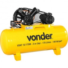 Compressor de Ar Profissional 175L 15 pcm Vonder VDAT 15/175M